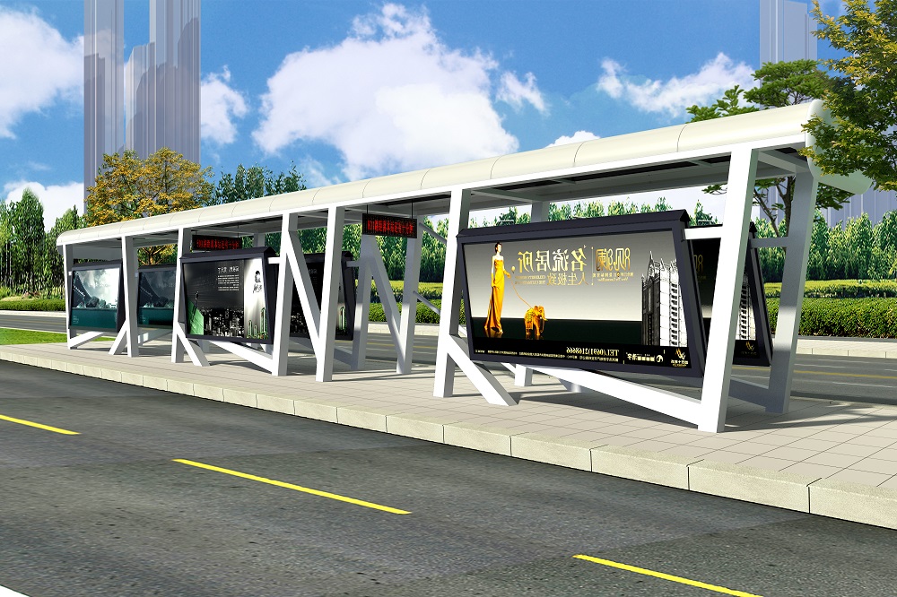 大型公交站臺(tái)候車(chē)亭